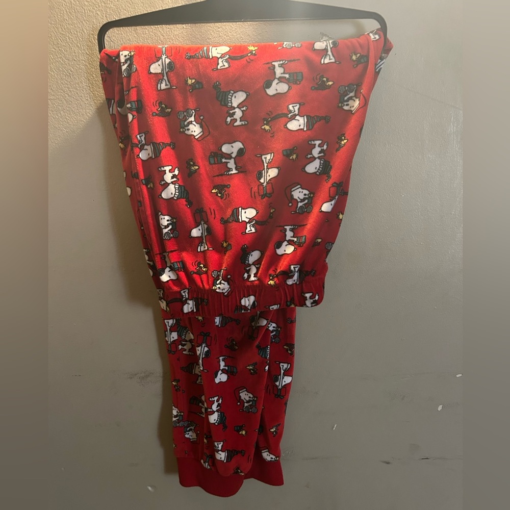 Red Snoopy Christmas Pajama pants